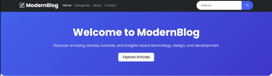 Modern Blogger Karthik. | Web Developer